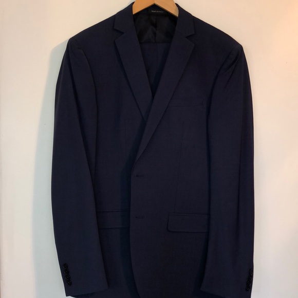 Men’s Calvin Klein Navy Blue Suit 42L - Picture 1 of 17